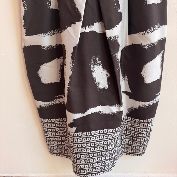 Banana Republic Brown Printed Square Neck Sleeveless Silk Sheath Womens Size 4 - Picture 5 of 16